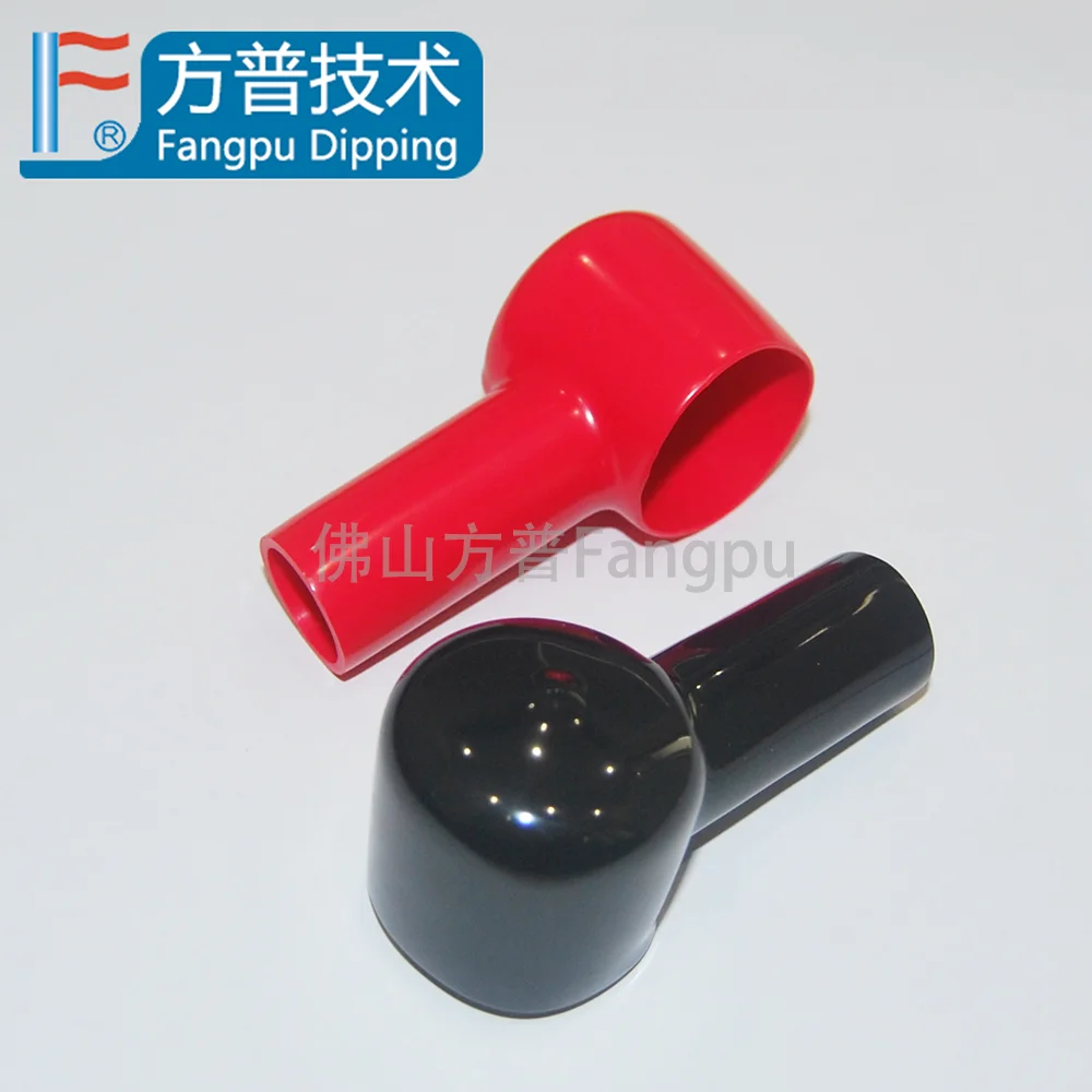uxcell Car Battery Terminal Cover Soft Plastic Insulation Boot Sleeve Black Red Terminal Sleeves