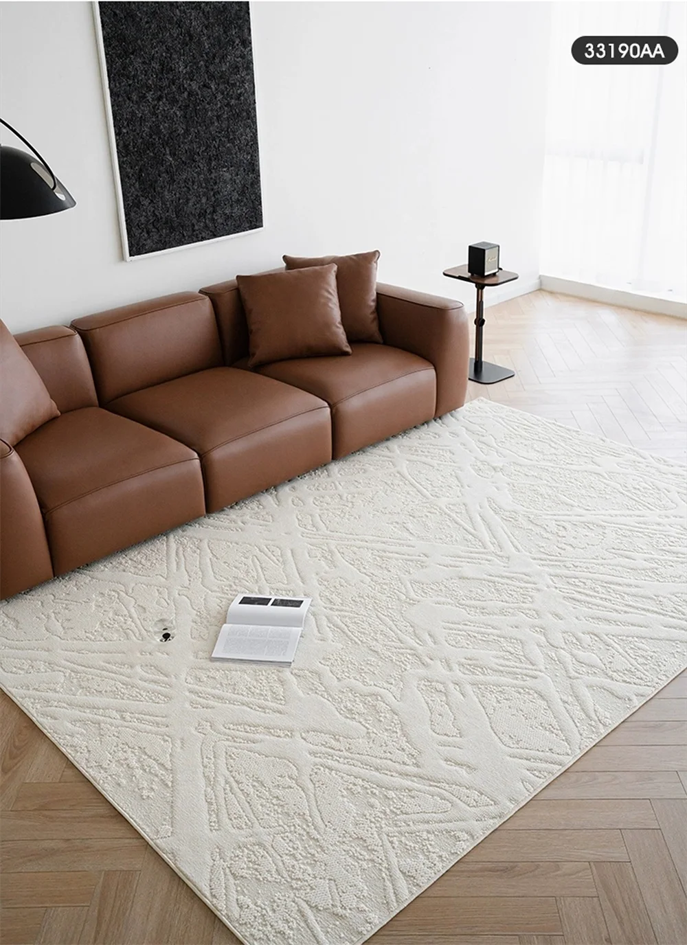 Solid Color Jacquard Carpet Roll Water Proof And Anti Stain Living Room Rugs Hot Sale