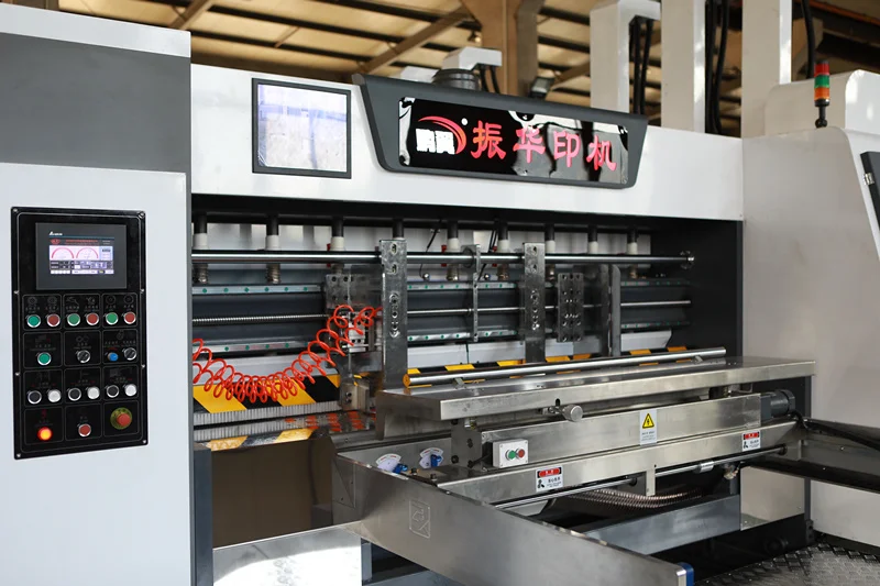 ZHENHUA 3 Color Flexo Printing Machine Corrugated Carton Box Packaging Printer Box Carton Printing Slotting Die Cutting Machine