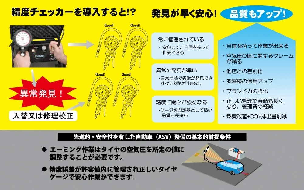 Made in Japan Excellent digital tire gauge checker