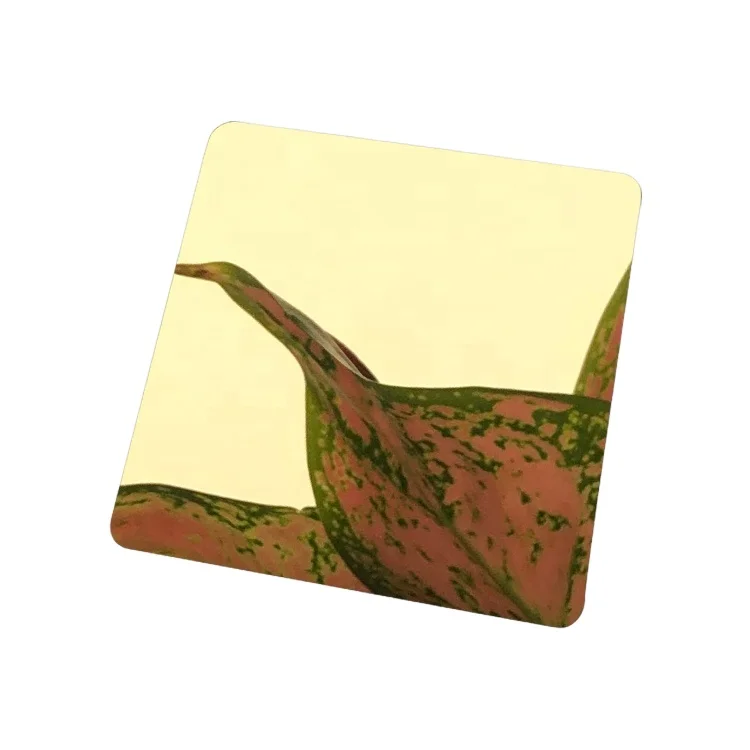201 304 316 Series Mirror Gold Color Coated Golden Coating Decorative Stainless Steel Sheet and Plate 201 Stainless Steel Sheet