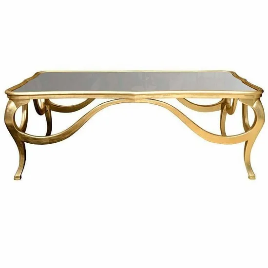 Modern Square Bronze Coffee Table for Storage Elegant 2 Tier Center Table With Tempered Glass Top Luxury Coffee Tables