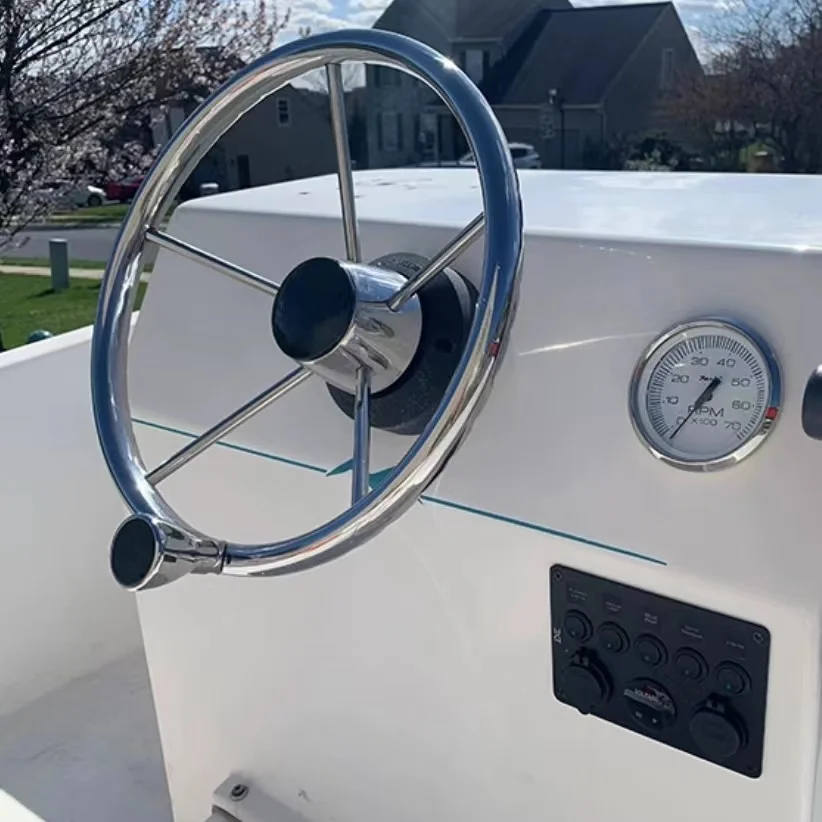 High Quality OEM 316 Stainless Steel casting service Marine Steering Wheel New Hot Sale Boat Fitting with Spoke Marine Hardware