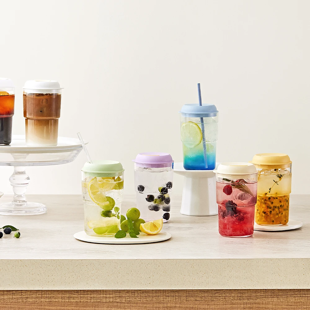 Made In Korea Best Sell Poly Methyl Methacrylate replacement for glass Reusable PMMA Tumbler 500ml