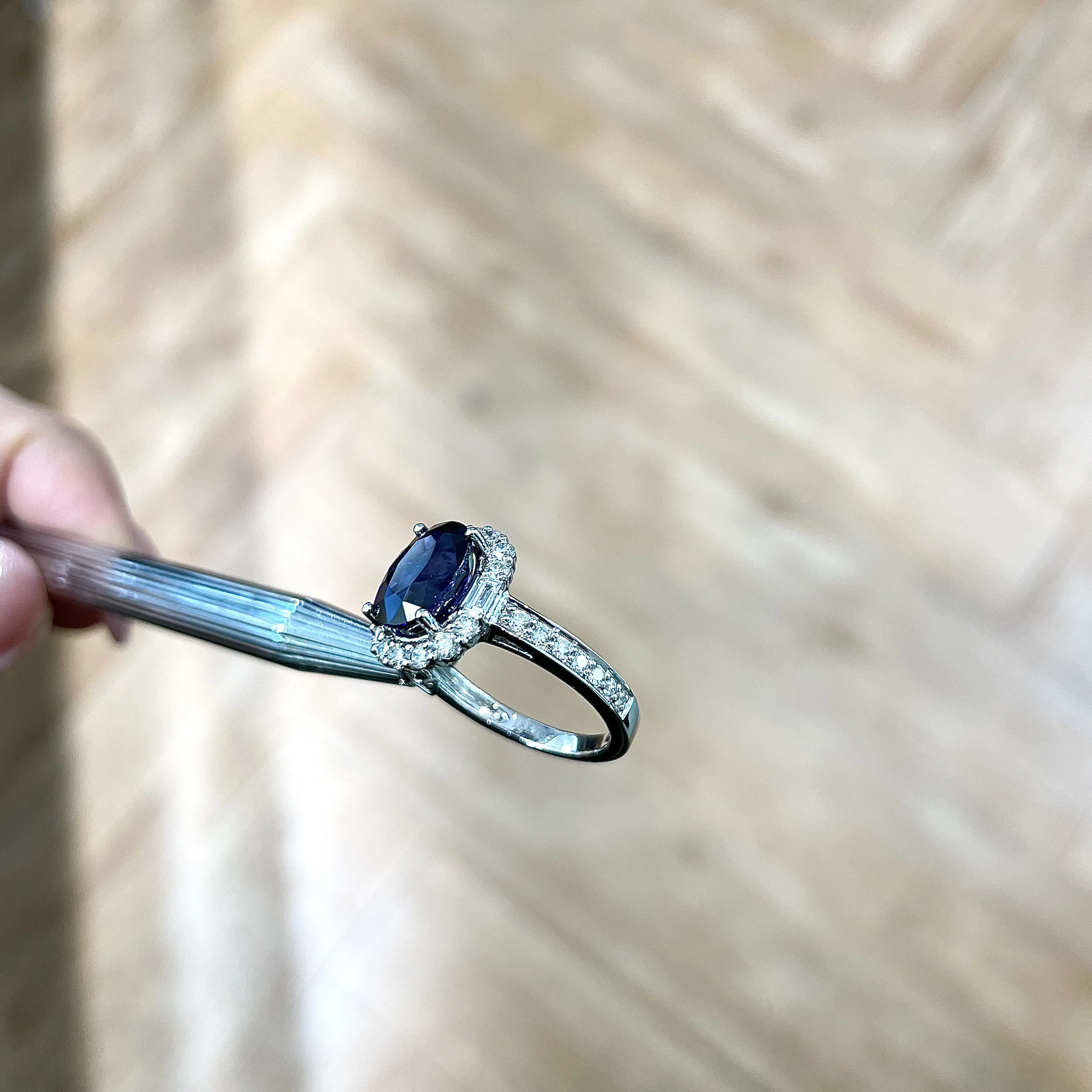 OEM fine jewelry 18k сапфир кольцо