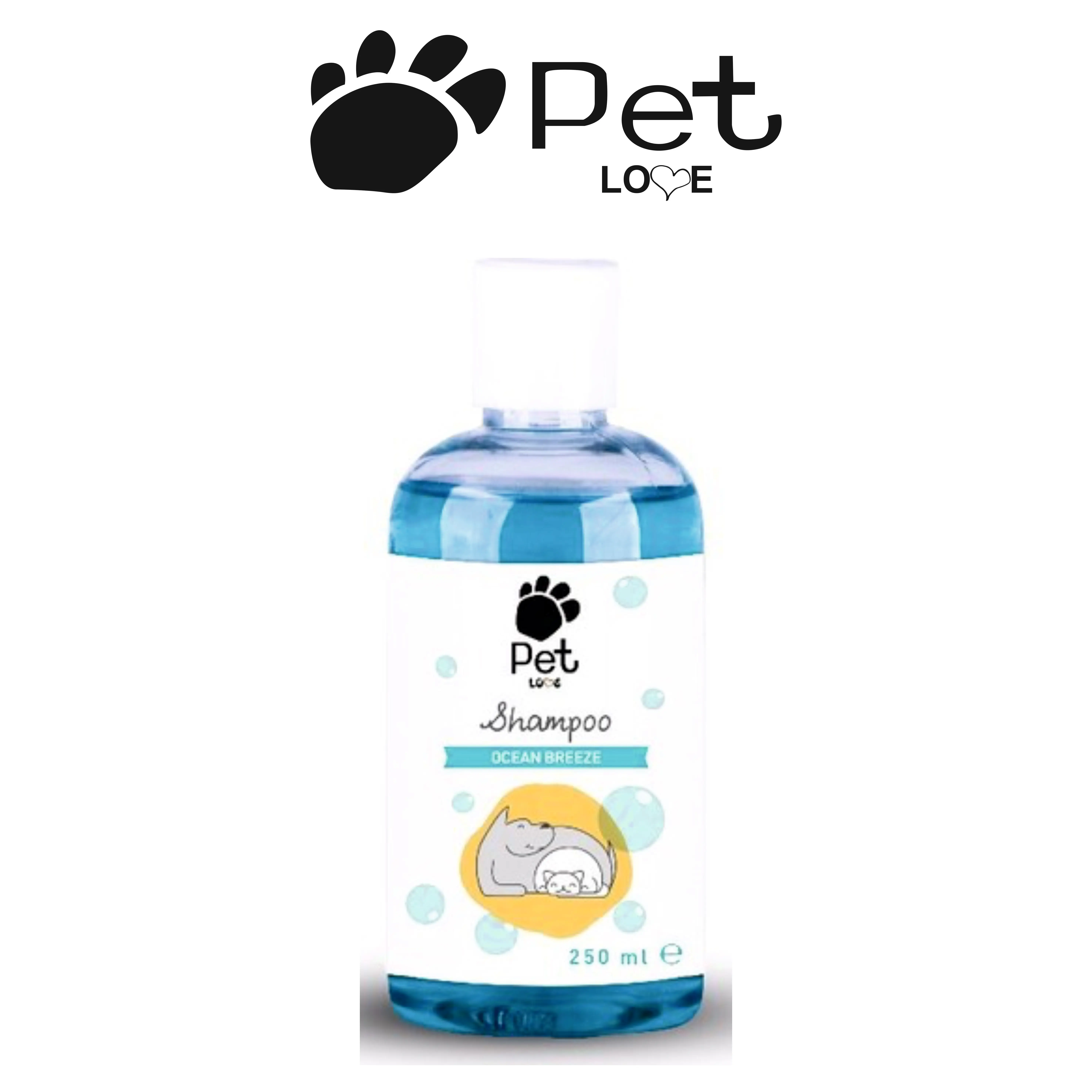 Skin Friendly Organic Pet Shampoo for Pet Dog and Cat Coccie & Van 250 ml (15 PCS) OEM Pet Love