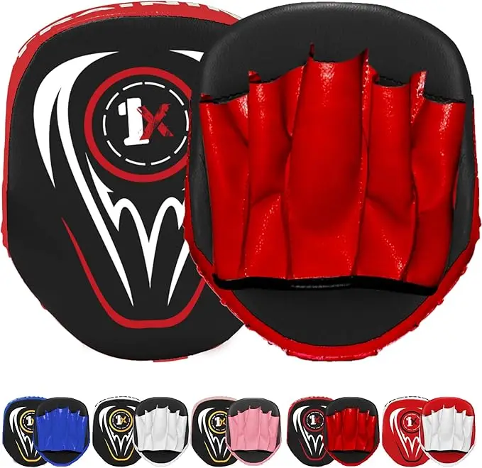 best Top Selling Custom Printed Boxing Punching Mitt Direct factory made Target Leather Focus Pads Mitts Boxing Focus Pads