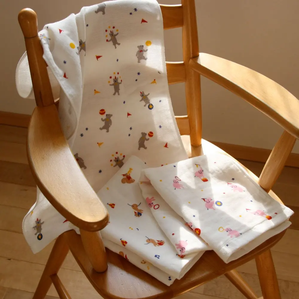 [Wholesale Products] Osaka Japan Printed Gauze Towel 100% Cotton Hand Towel 34cm*85cm Bath Original Design Cute Soft Tenugui