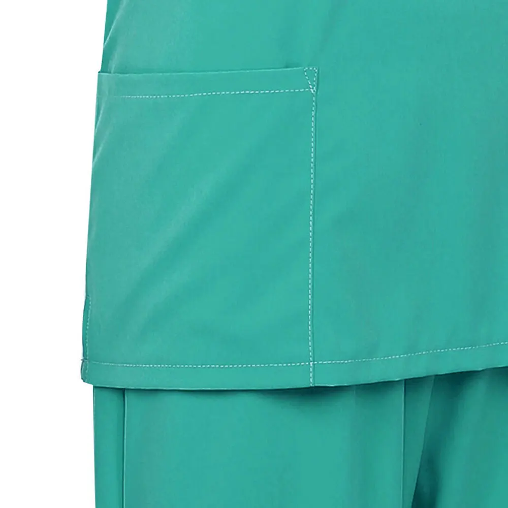 2024 Plus Size Regular unisex Hospital medical scrubs Tunic Work Uniform 2 Piece Suit  Cheap Price Comfortable Medical Scrubs