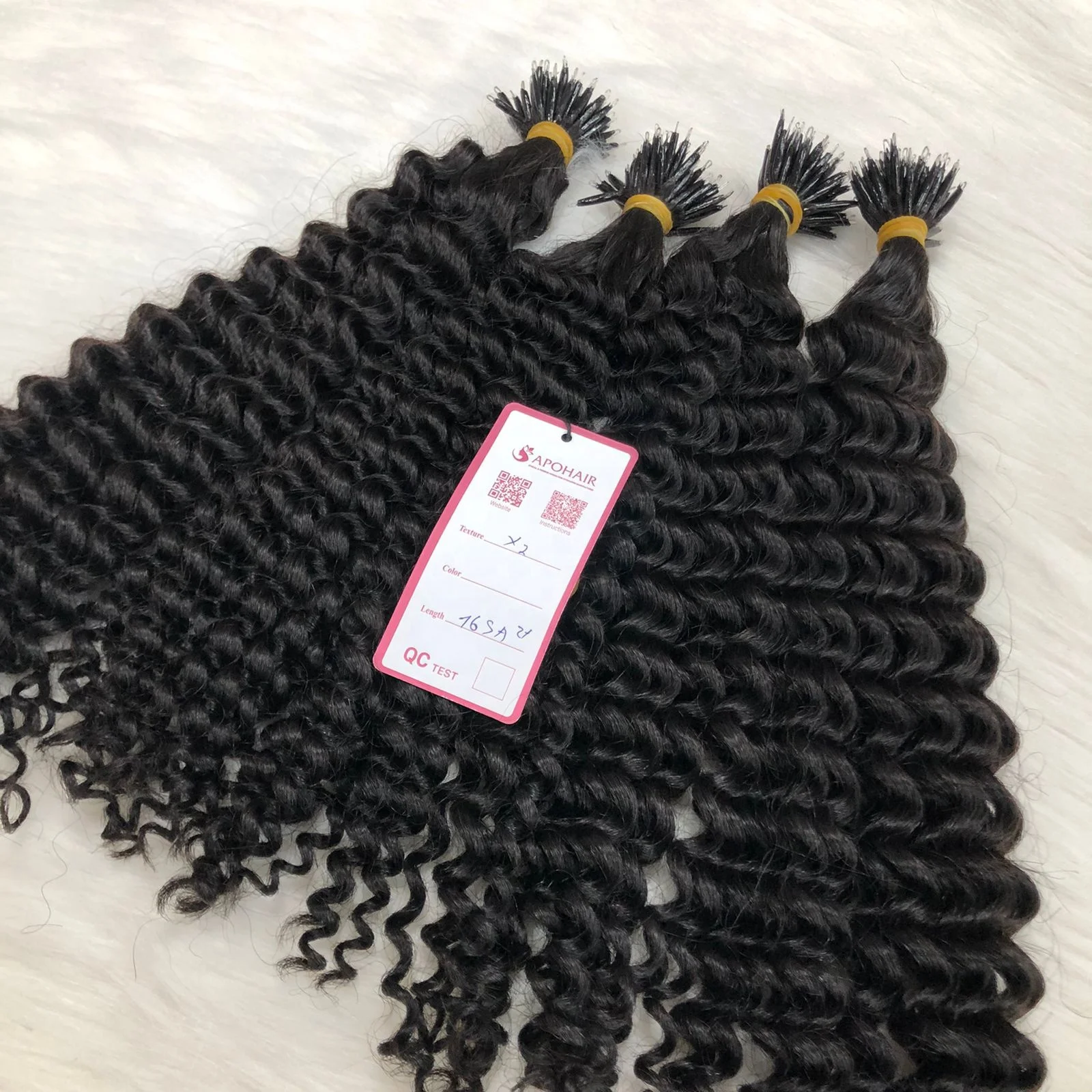 Wholesale Human Hair Extensions Wig manufacturer Microring Hair Extensions Unprocessed Full Cuticle Aligned Hair