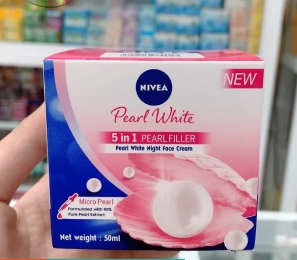 Quality Nive.a  Day Face Cream 5 in 1 Pearl White 50g x 12pcs