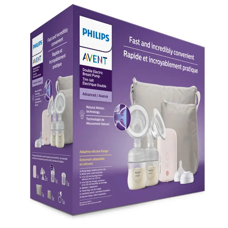 NEW, PHILIPS AVENT Advanced Double Electric Breast Pump, SCF393/62