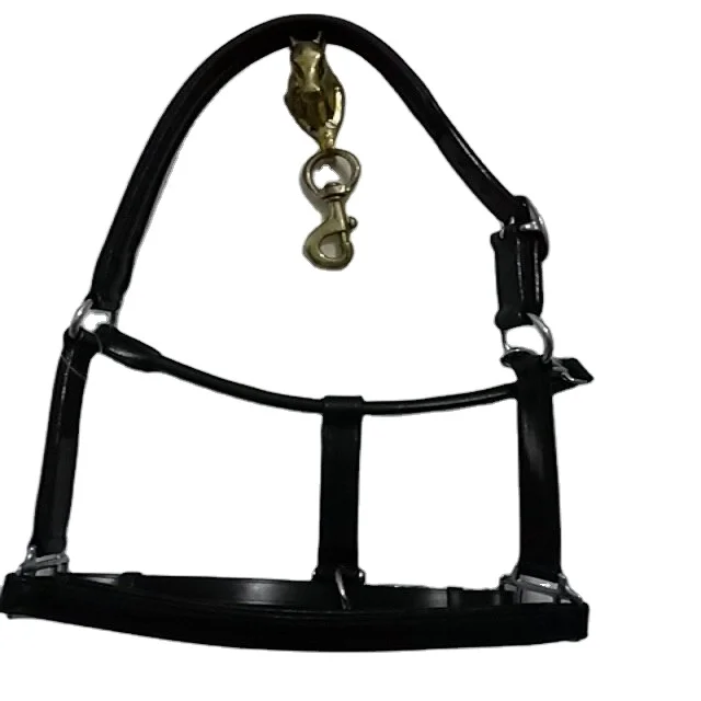 HIGH QUALITY LEATHER EMPTY CHANNEL HORSE HALTERS HEAD CROWN WITH SUPER SOFT SHEEP LEATHER PADDING