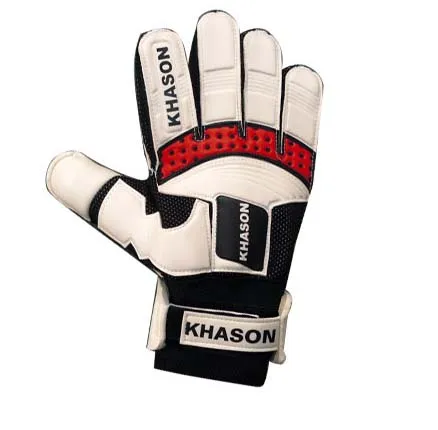 Football Professional Goalkeeper Gloves High Quality Sporting Goods Adult Men Black Leather Latex Red White Blue Logo Finger Pcs
