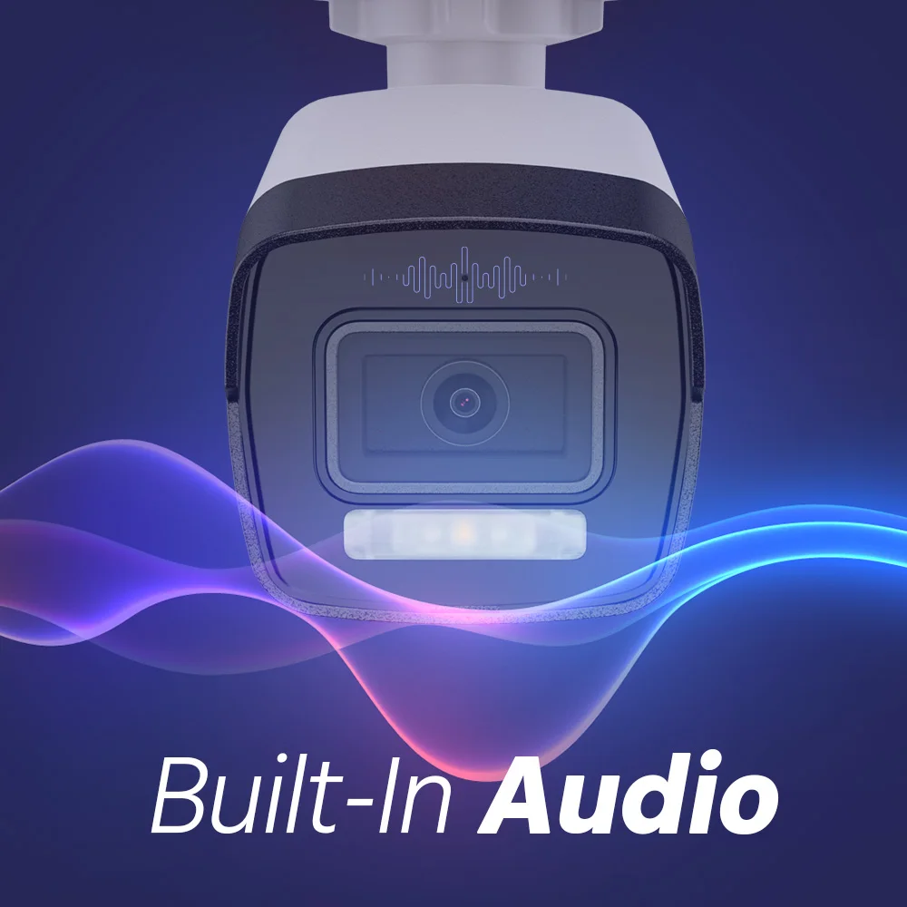 3K(5MP) Vandal-proof Dual Light IP67 Outdoor PoE IP Camera Audio in with 4TB HDD Kit 4K 16CH POE NVR Security Camera System