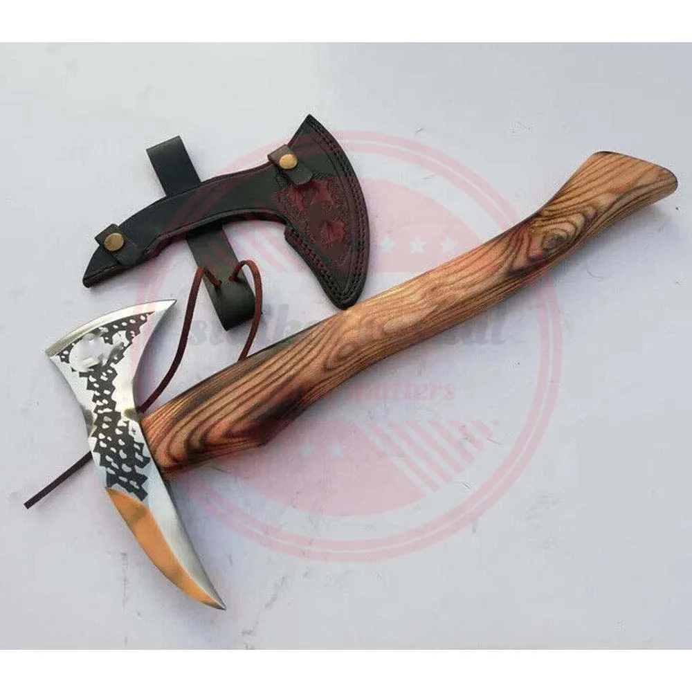 HANDMADE WHOLESALE HIGH STEEL CARBON HUNTING VIKING TOMAHAWK AXE HANDMADE AXES FOR SALE
