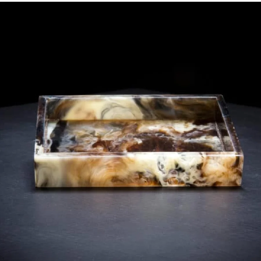 Eco Friendly Hotel bathroom accessories resin Soap Dish Drain Bathroom storage tray mother of pearl Soap Holder