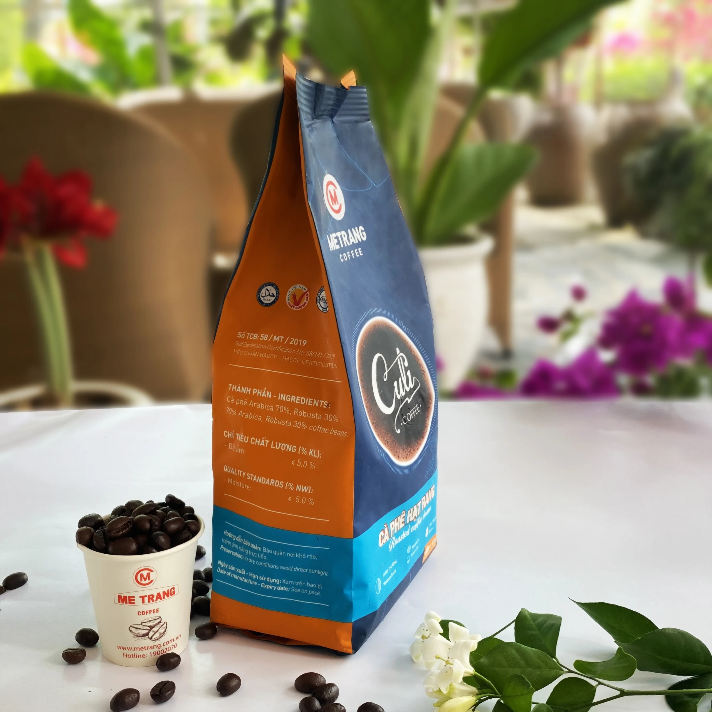 Bag Customize Package 500g Weight Flavor Grade coffee bean bag packaging Culi Roasted Coffee Beans From Vietnam