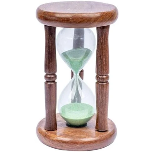 Sand Timers 3 Minute Hourglass with Green Sand Timer for Home Desktop Classroom Kitchen Restaurant Office Living Room Decor