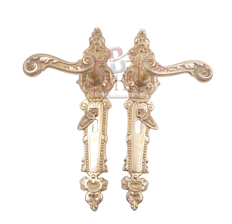 Vintage Antique Brass Bronze Porcelain Iron Antique Door Handle Manivelas Imposing Door Handles Knobs for Cabinets & Drawers