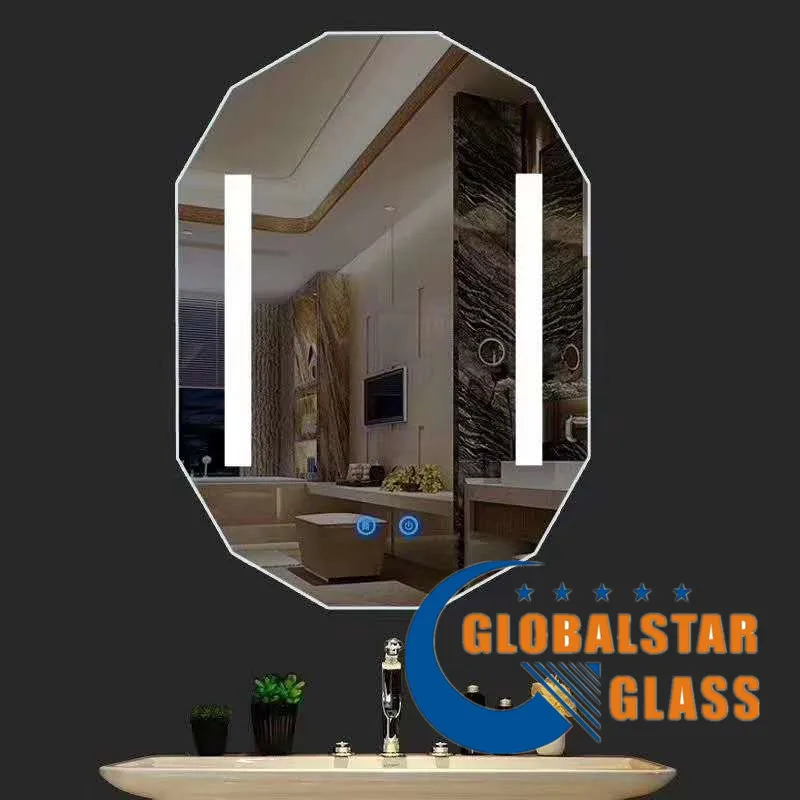 48 in. X 36 in. LED Lighted Single Frameless Bathroom Mirror