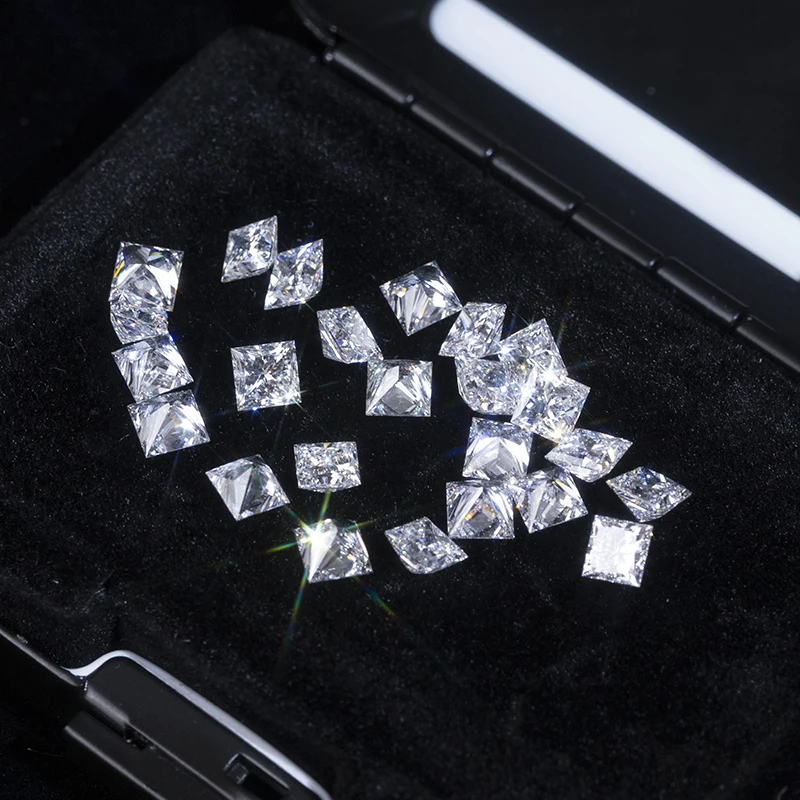1.5X1.5mm - 5X5mm DEF VS Melee Square Cut Lab Grown Diamond