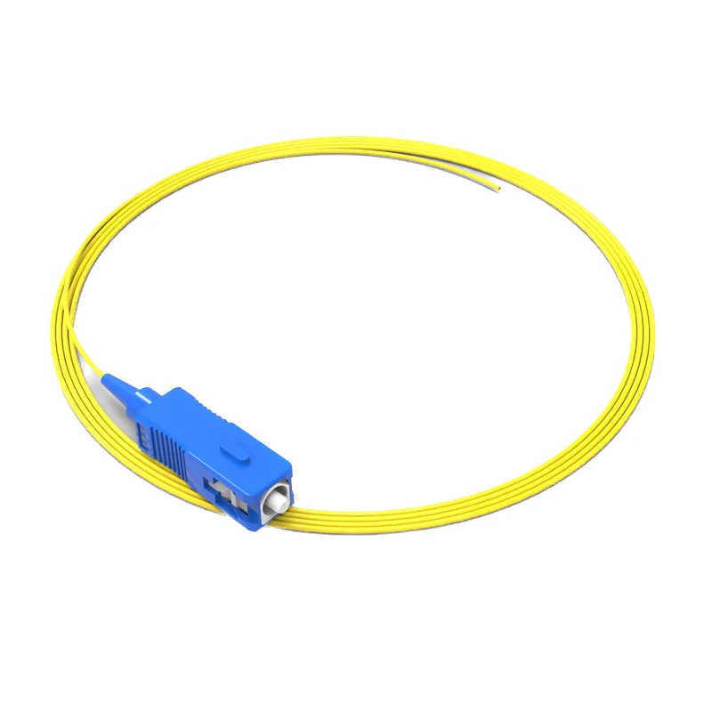 Factory Price Fiber Optic Jumper Pigtail Singlemode Simplex SC APC 0.9mm PVC LSZH Fiber Optical Pigtails