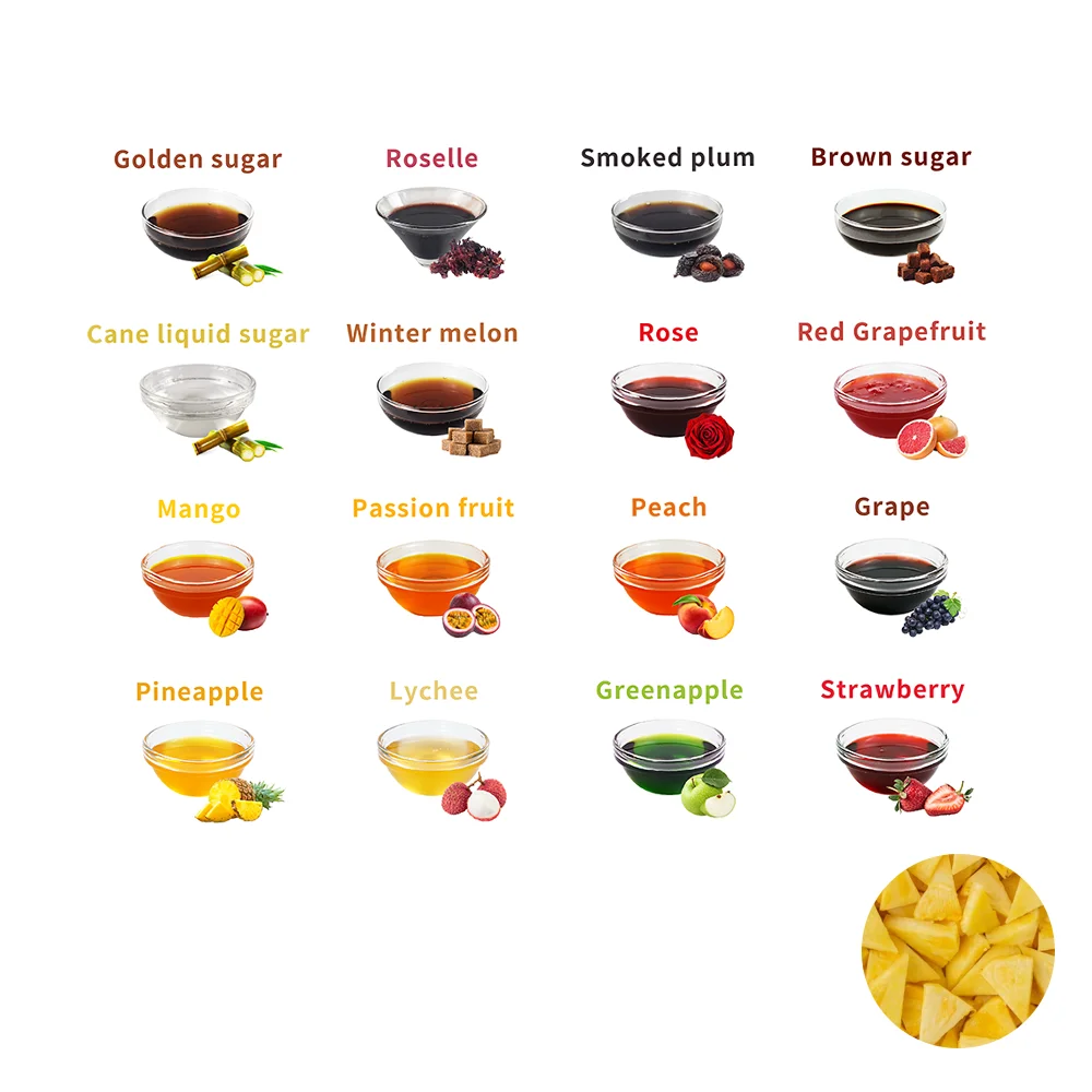 Hot selling 2023 Pineapple Syrup featuring Intense and Fruity suitable to ice cream zero sugar