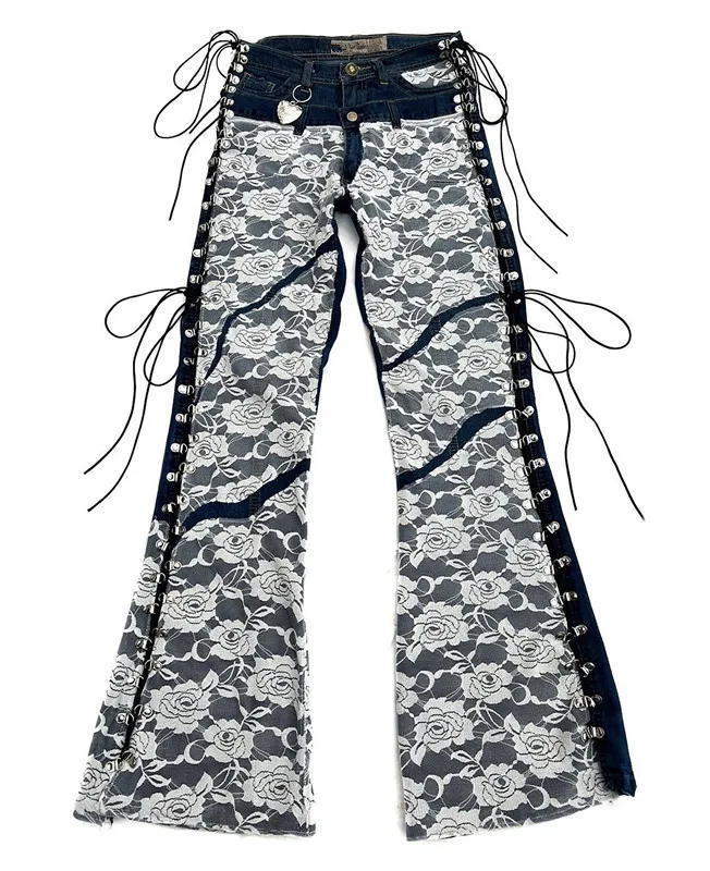 European and American fashion new private brand stretch jeans Italian street style pants