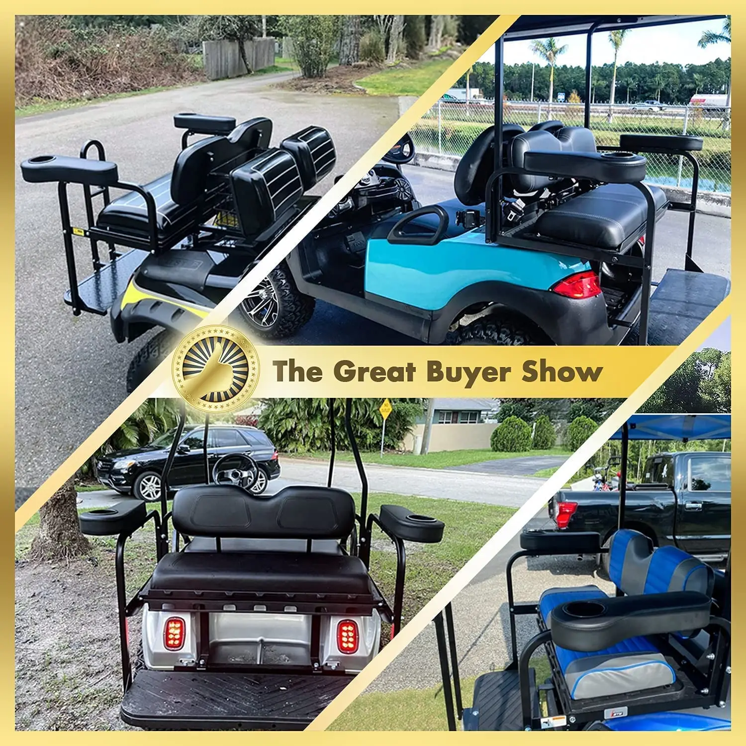 Professional custom TOP Golf Car armrest cup holder fit with Clubcar EZGO Yamaha