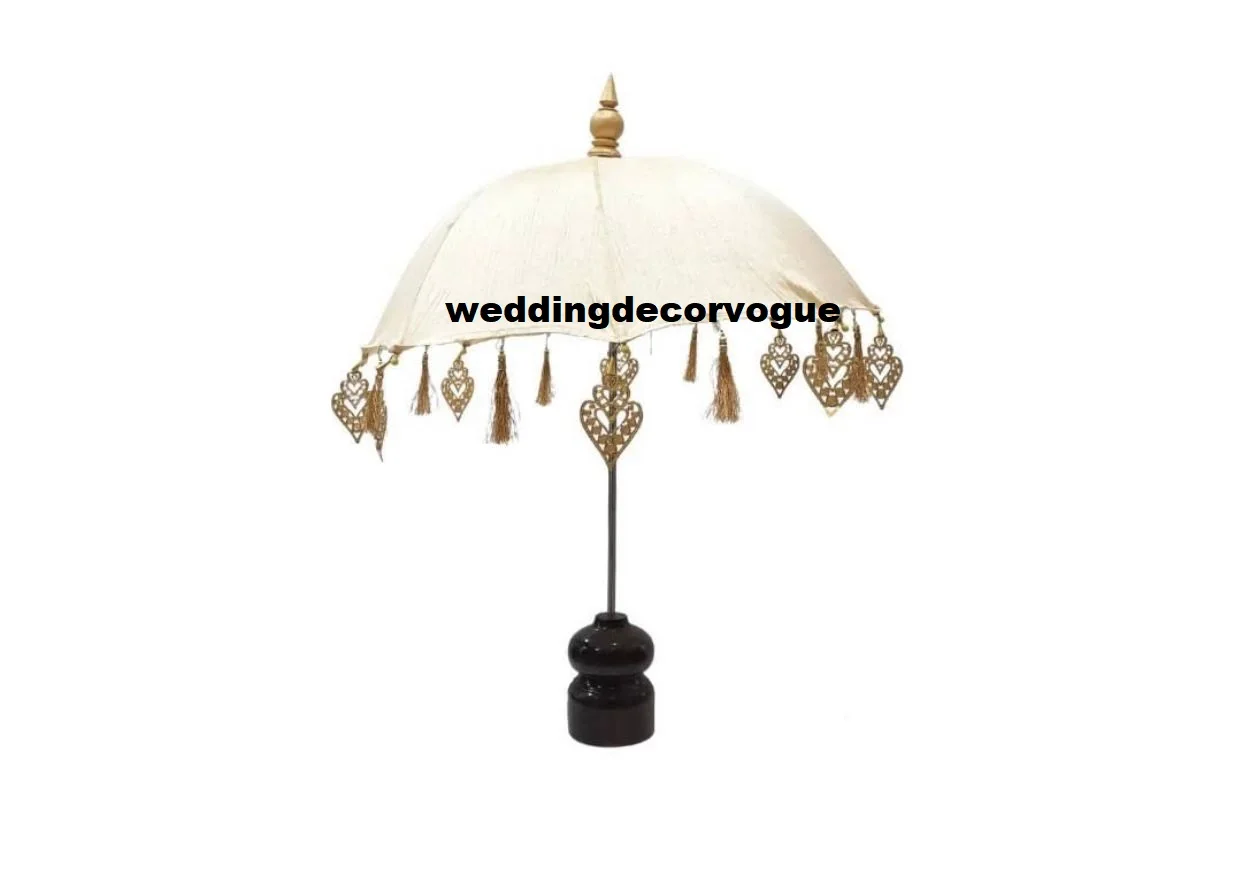 Indian Beach Umbrella Sun Parasol Handmade Decorative Patio Wedding Umbrella Designer Golden Umbrella