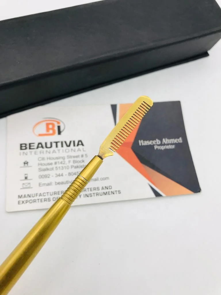 Gold Plated Stainless Steel Lash Lifting Tool Eyelash Extension Lifting Tool Eyelash Lifting & Separating Tool With Comb