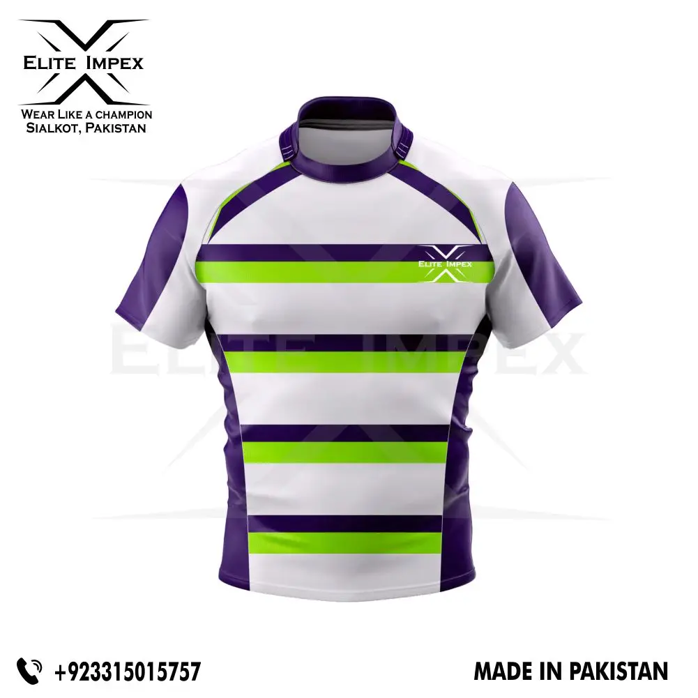 Design Your Custom Team Wear Custom Printing Rugby Uniform Factory Made Wholesale Price Quick Dry Rugby Uniform