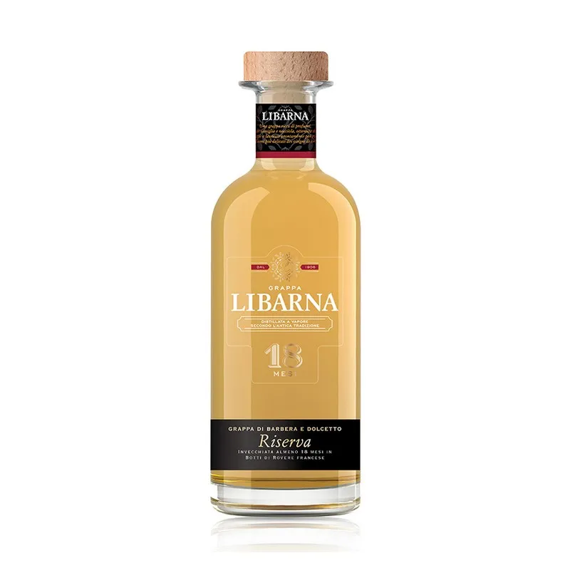 Высшее качество линейки Сделано в Италии флакон Grappa Libarna Barber и Dolcetto zero VA 6 x 0 70 мл готов для