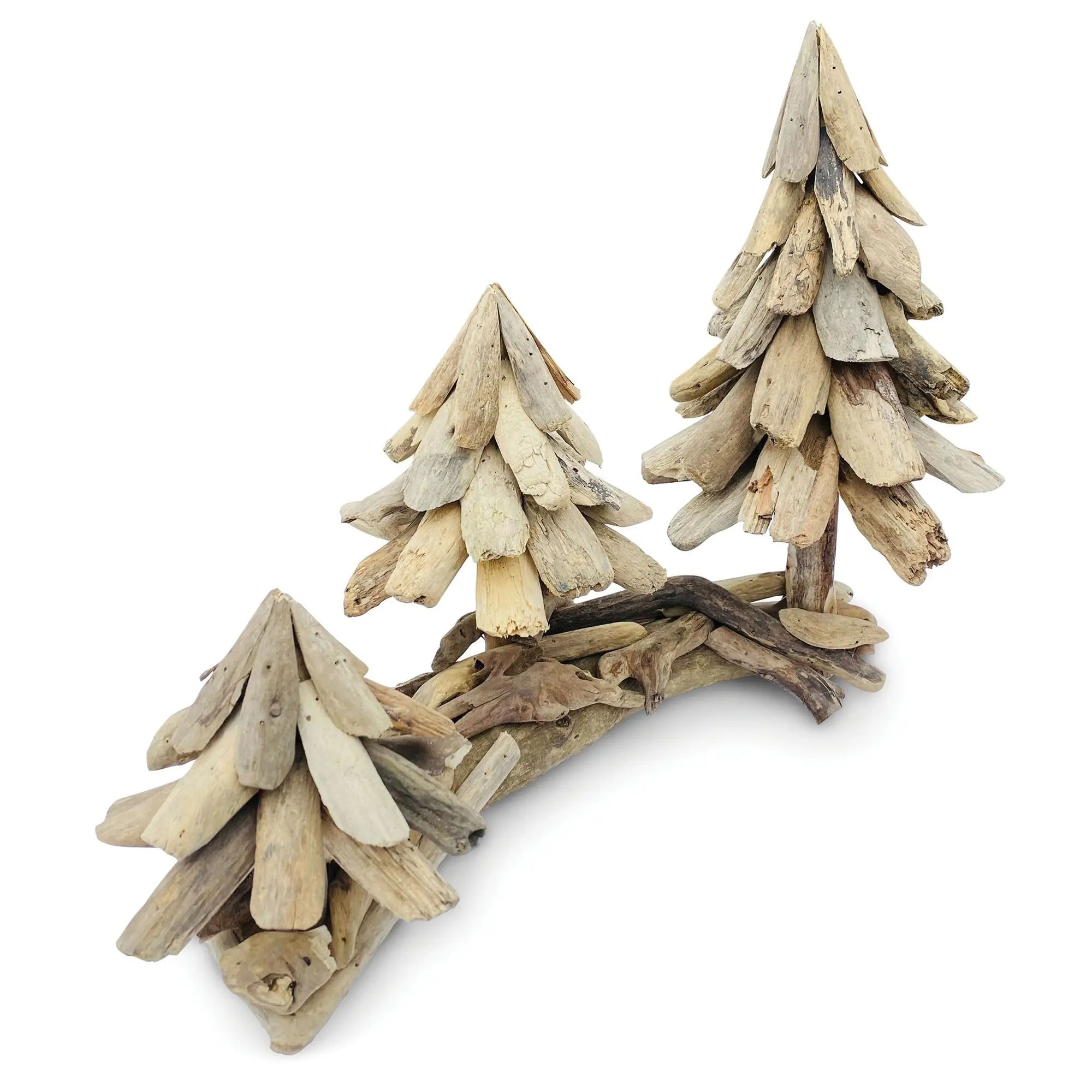 Artisan Decoration Ornaments Custom Small To Large Java Rustic Teak Natural Reclaimed Driftwood Christmas Tree Made In Indonesia