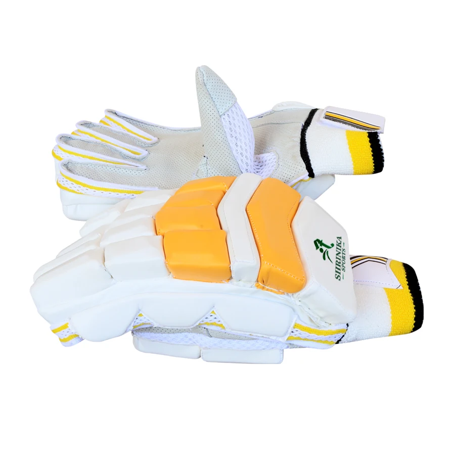 High Quality Material Hand made Professional Players Quality Branded Shrinika Sports Cricket Batting Gloves