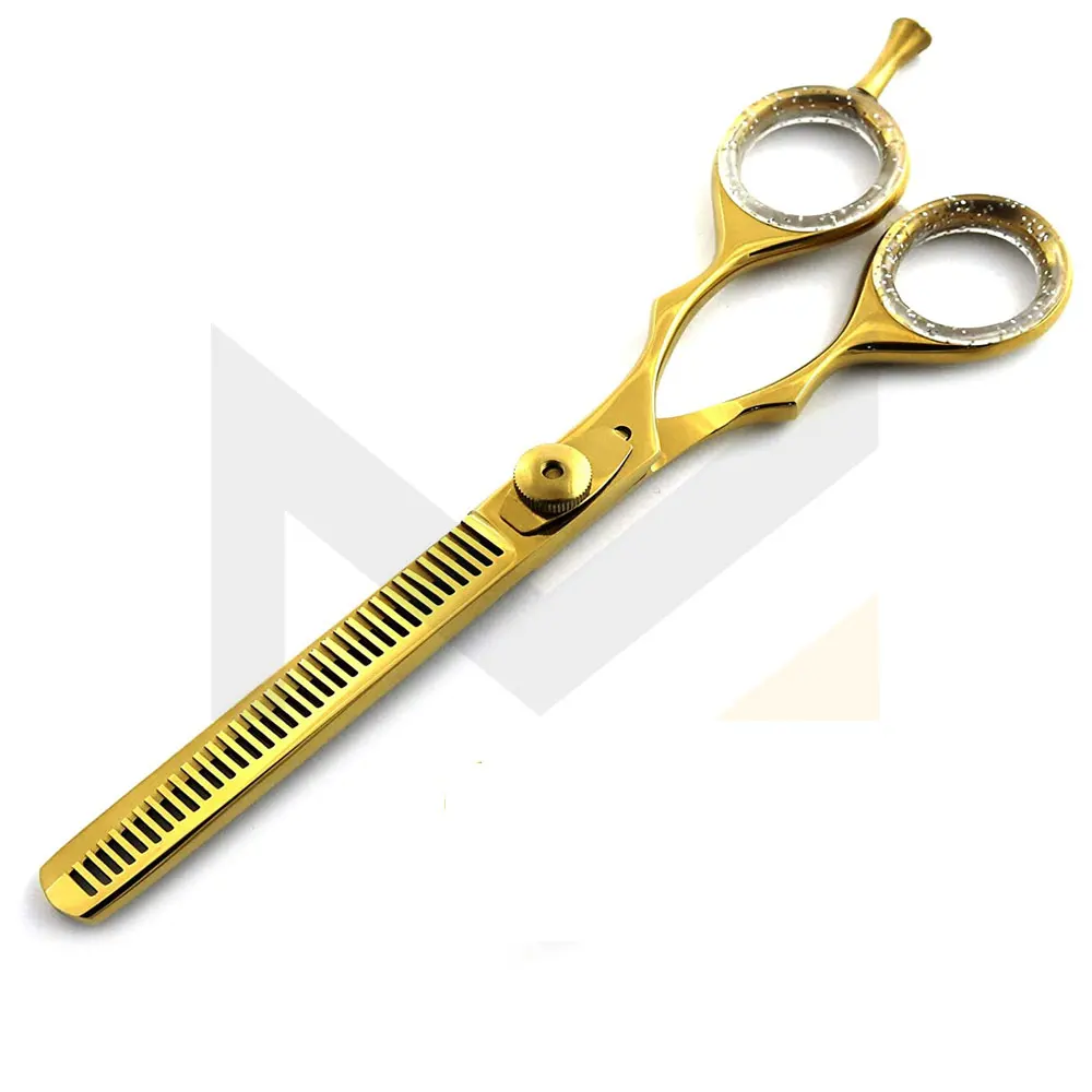 Professional Gold Barber Double Thinning Shears 6' Salon Hairdressing Hair Cutting Trimming Scissor