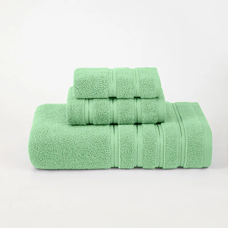 Premium Quality Super soft highly absorbent Luxury Dobby Border 6 Pieces 100% Cotton Towel Set