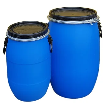 Оптовая цена 200 л HDPE синие пластиковые упаковочные барьеры/барабанный контейнер с двойными кольцами оптом \ glon пластиковый барабан
