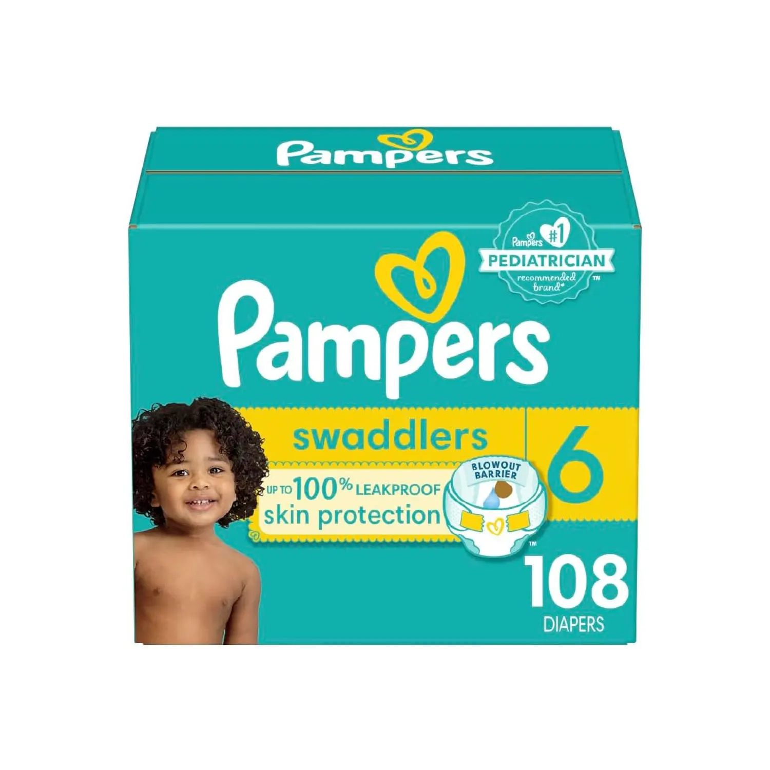 Pampers Swaddlers Diapers - Size 6, 108 Count - Ultra Soft and Absorbent Disposable Baby Diapers Wholesalers