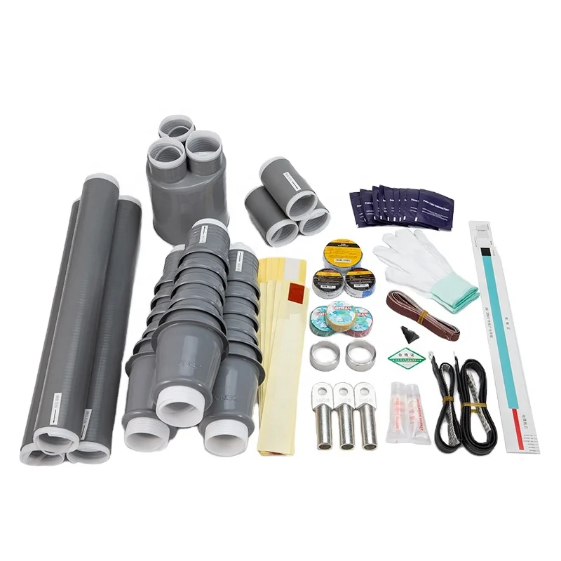 Outdoor Low and High Voltage Coaxial Cable Connecting Underground Splice Cold Shrink Cable Joint Kits
