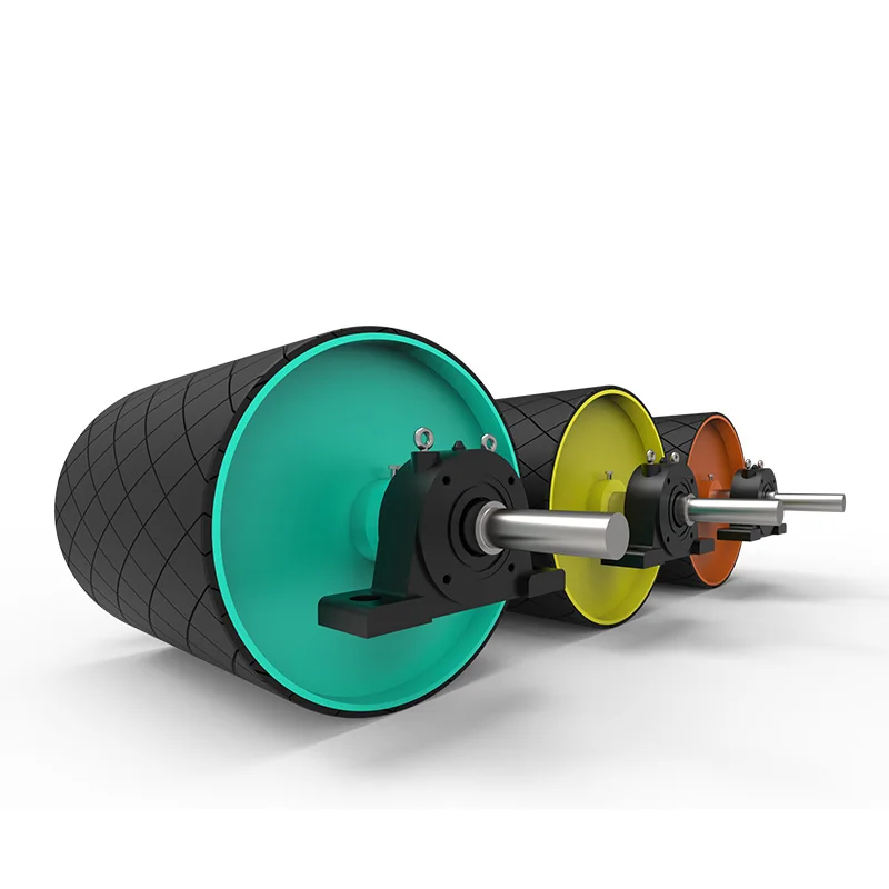 Suitable for diamond rubber-coated drive pulleys for mining conveyors