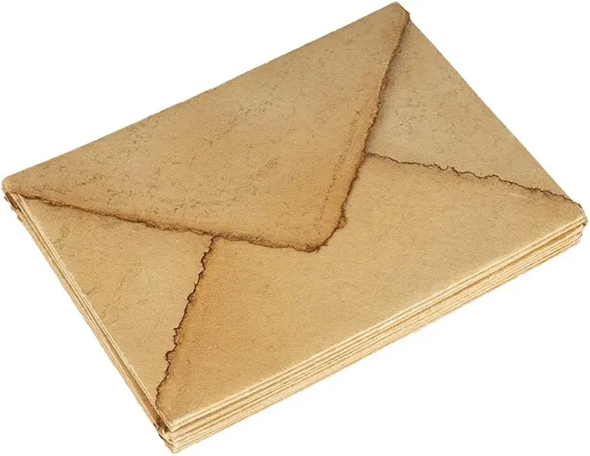 Handmade Deckle Edge Envelopes DIY Wedding Invitation Card Making Deckle White Burnt Paper Cotton Rag Envelope Wholesale