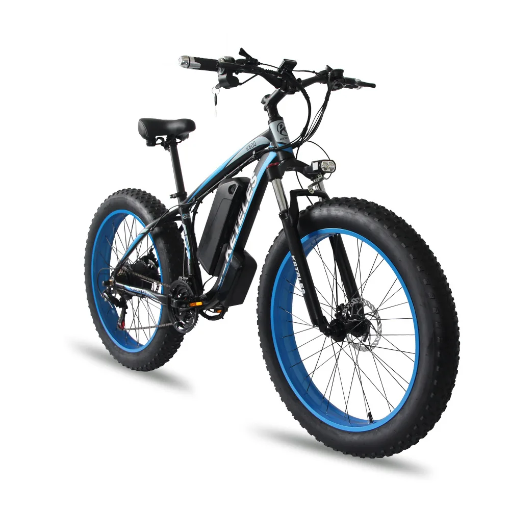 Cheap All Terrain Pedal Assist 48 Volt 1000 Watt Big 26 Inch Fat Tire Electric Mountain Bike