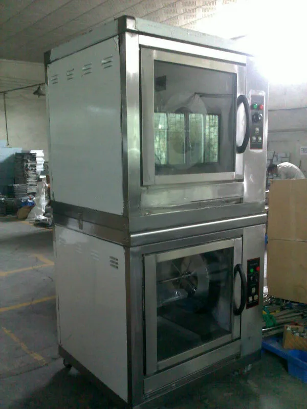 9.3KW Chicken Rotisserie Machine Professional Stainless Steel Electric Rotating Chicken Oven Double Layers Grill Oven for Sale