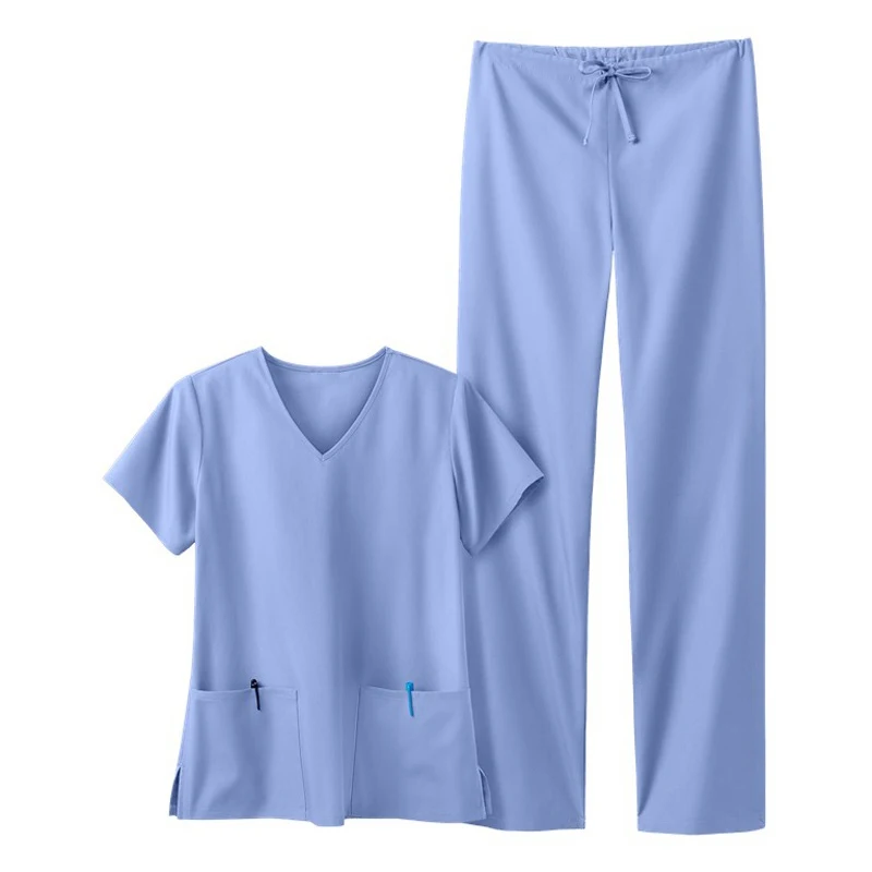 Bulk Custom Hospital Nursing Uniform Scrubs Suit Uniform Nurse Scrub Medical Uniform Set