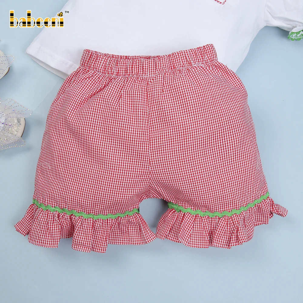 Tractor and farm animals smocked girl outfit ODM OEM wholesale smocked children clothing - BB1304
