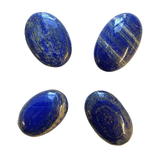 Lapis Lazuli Palm Stone Cristal Polished Gemstone