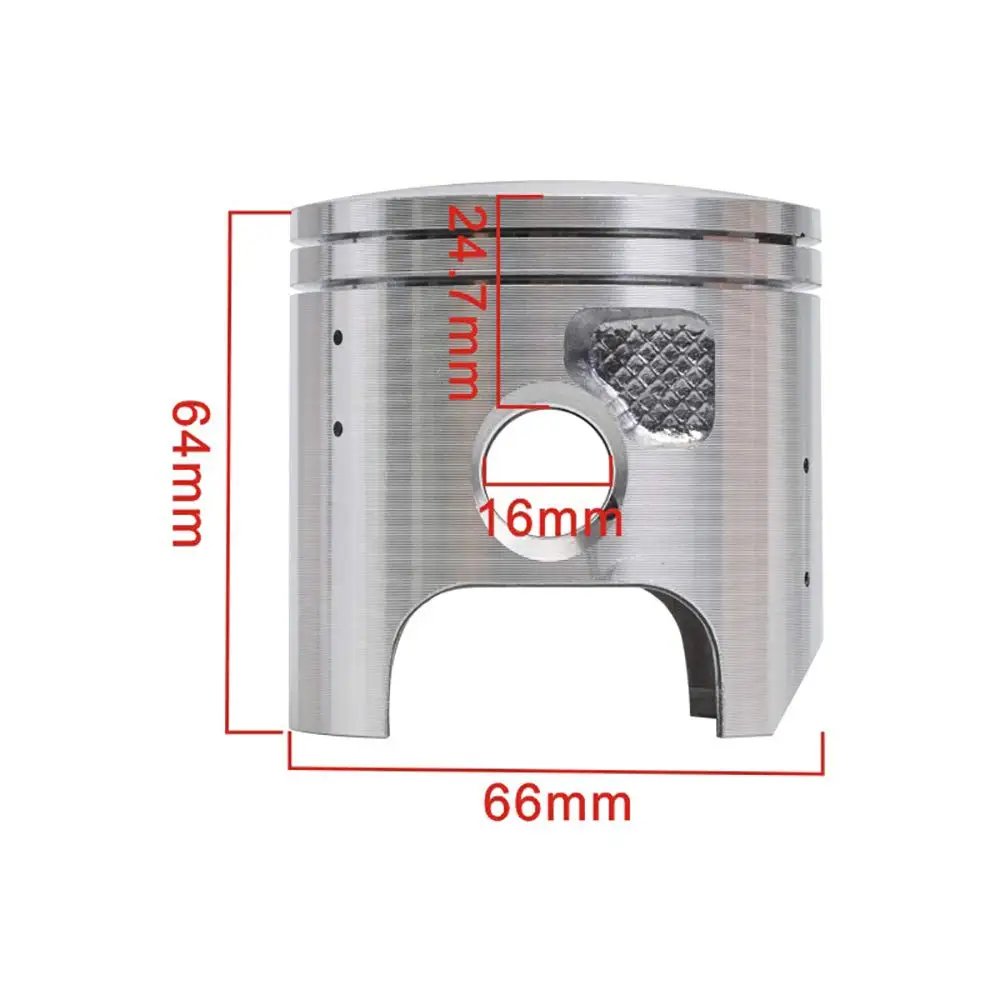 High Quality 66mm Pin 16mm Motorcycle Engine Piston and Ring Kit For KDX200 KDX 200