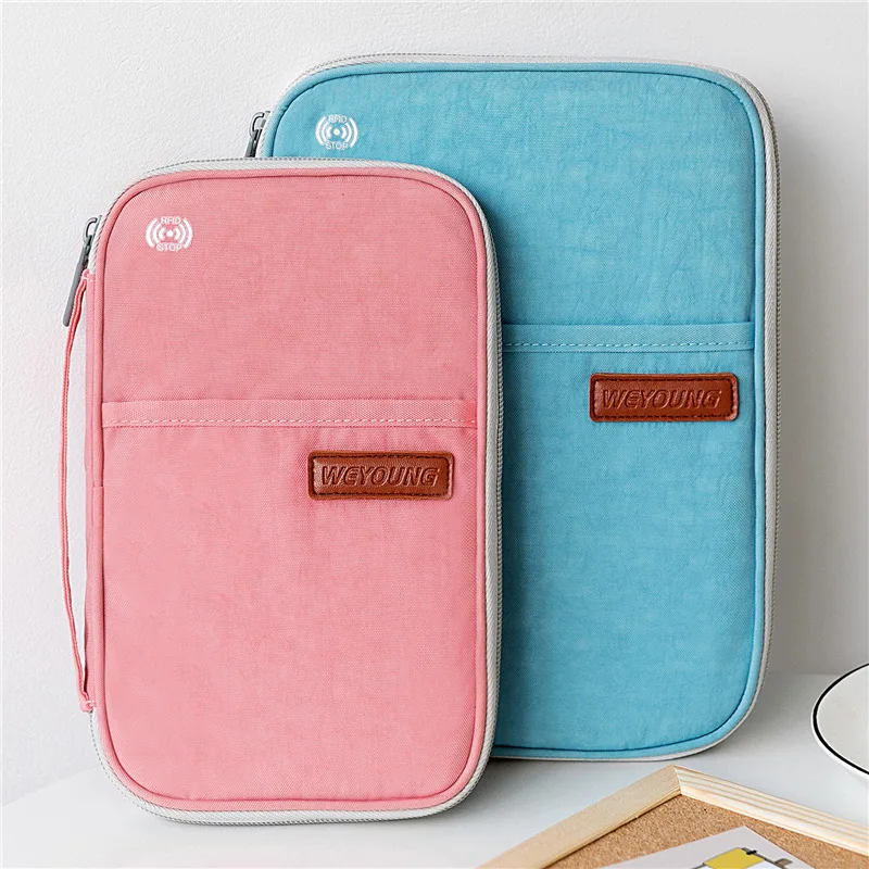 Модный семейный дорожный кошелек, держатель для паспорта, RFID кошелек для паспорта